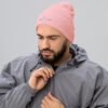 Winged Crest Cuffed Beanie