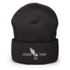 Winged Crest Cuffed Beanie