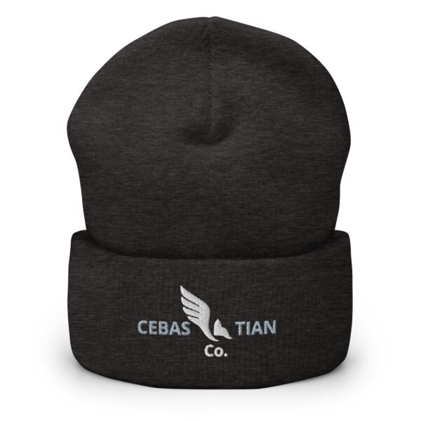 Winged Crest Cuffed Beanie