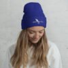 Winged Crest Cuffed Beanie