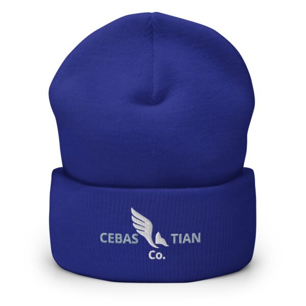 Winged Crest Cuffed Beanie