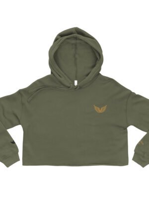Cropped Winged Hoodie