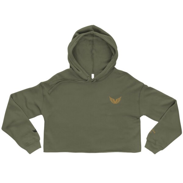 Cropped Winged Hoodie